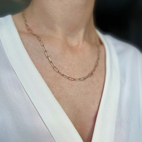 10k handmade chain necklace