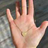 Medium Heart Necklace in Reclaimed 14k Gold