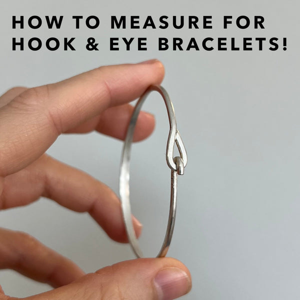 Measuring Instructions: hook & eye bracelets