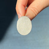 Oval Earrings, silver or gold