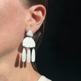 Medium Chandelier Earrings, silver or gold