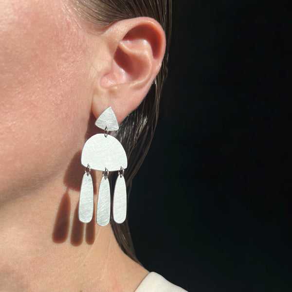 Medium Chandelier Earrings, silver or gold