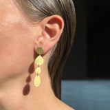 Four Drop Earrings, gold