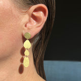 Four Drop Earrings, gold