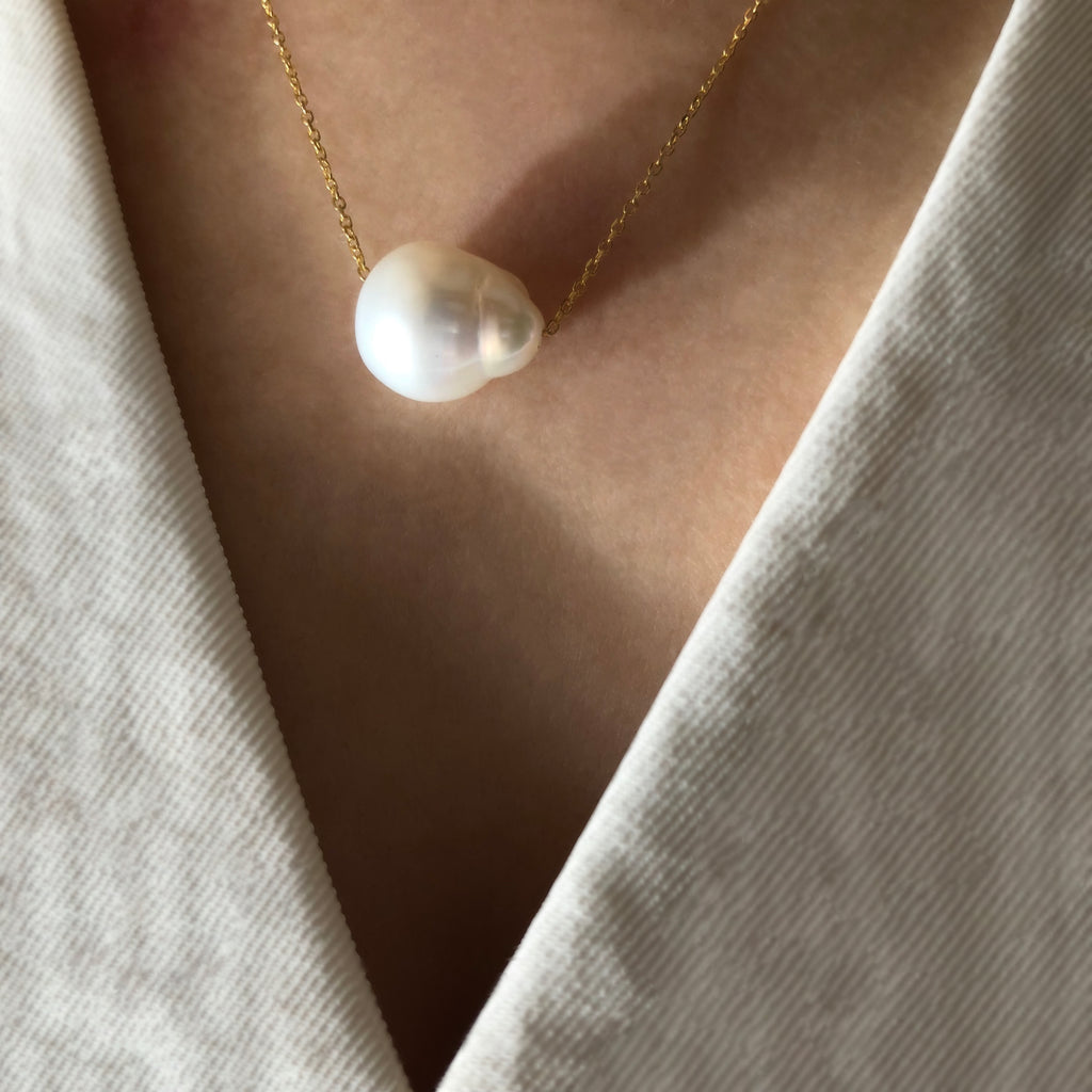 Baroque Single Pearl Necklace