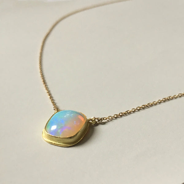 2 ct One-Of-A-Kind Opal Necklace