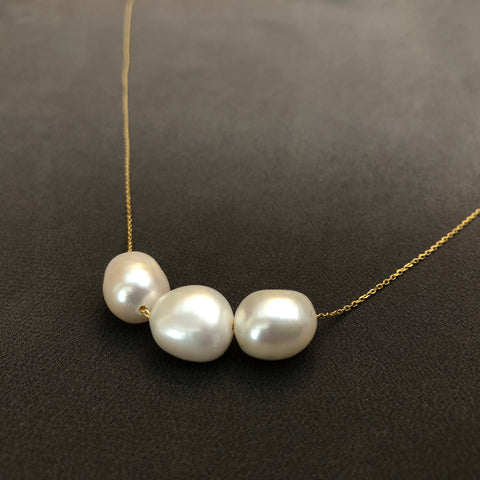 Baroque Triple Pearl Necklace