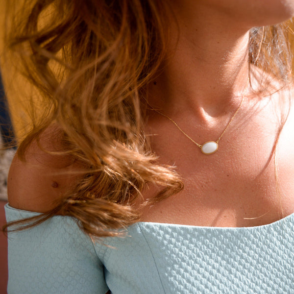 White marble necklace