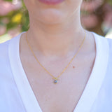 Raw diamond convertible toggle necklace
