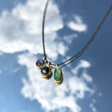 Sapphire & 18k pendant