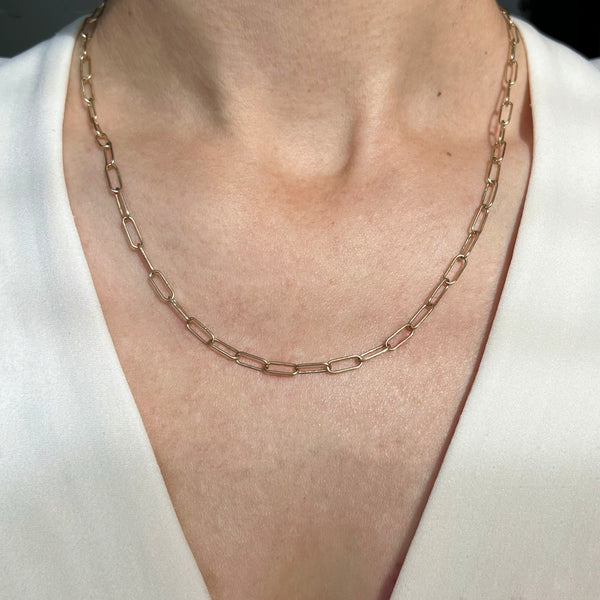 10k handmade chain necklace