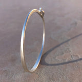 Sterling silver hammered hook & eye bracelet
