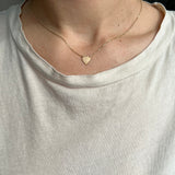 Small Heart Necklace in Reclaimed 14k Gold