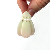 Small Three Tassel Earring, Mint Green - Millennial Pink