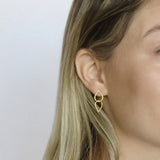 Double droplet earrings