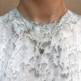 1.4 ct Heart-shaped Grey Diamond Necklace